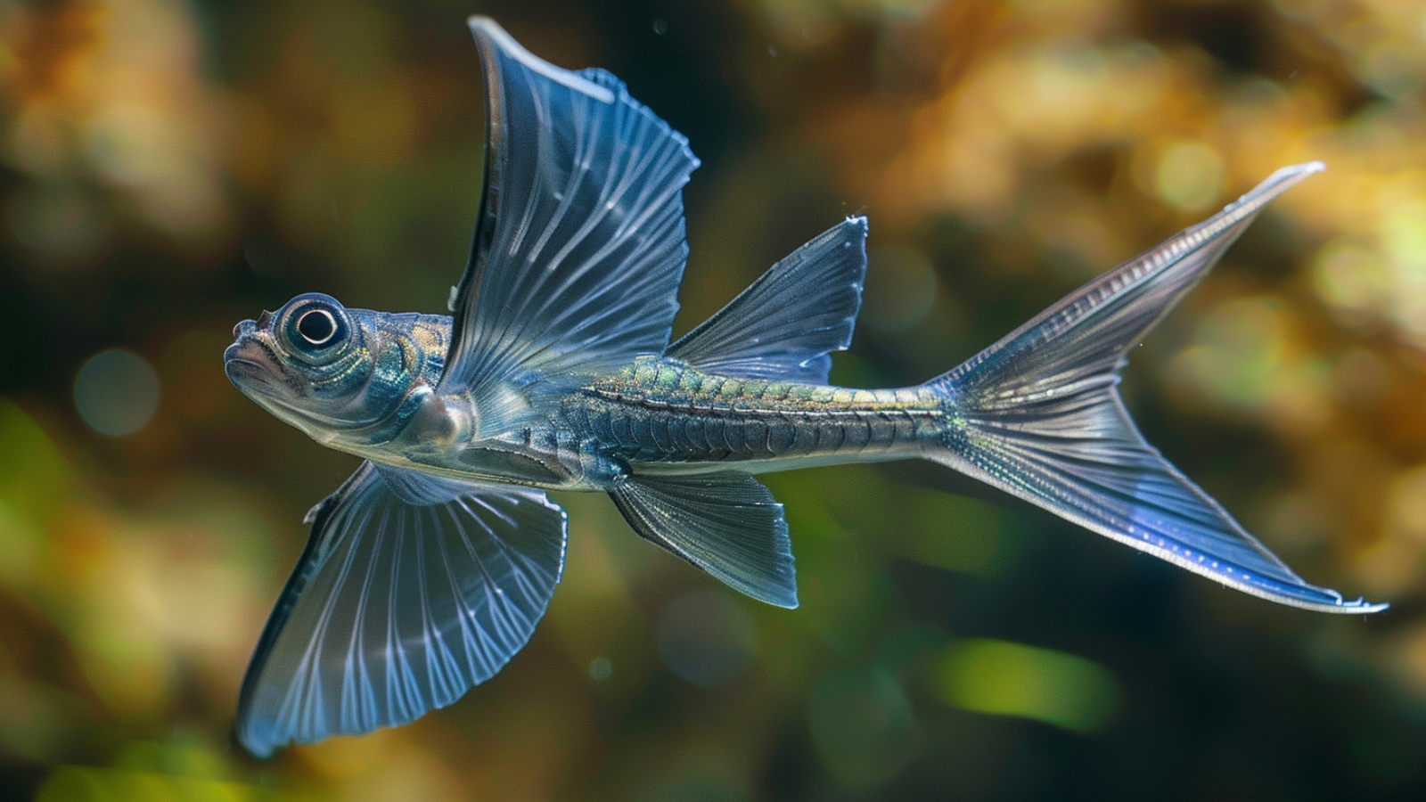 The Hirundichthys Affinis, commonly known as the Fourwing Flyingfish