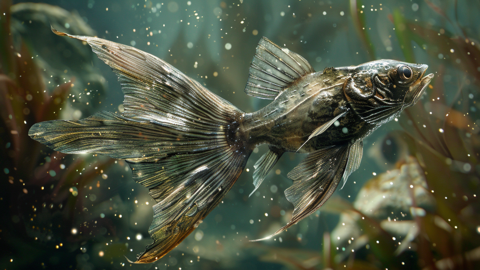 The Cheilopogon Furcatus, or the Spotfin Flyingfish