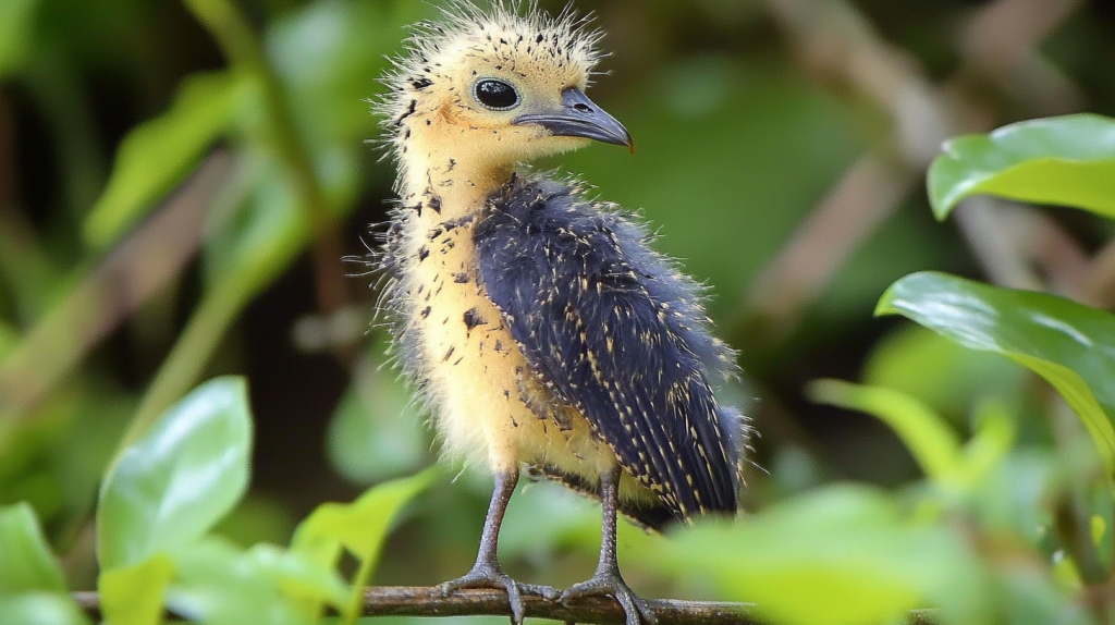 Cinereous Mourner Chick