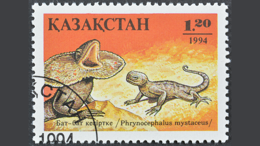 Frill-Necked Lizard Postage Stamp 